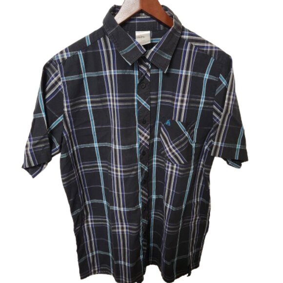 Firefly Other - Firefly Men’s Plaid Short Sleeve Button Up Shirt - Size Large